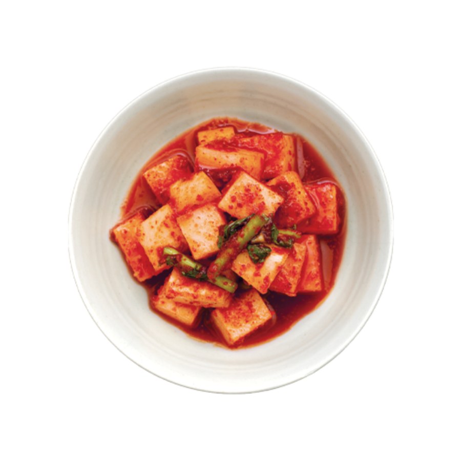Kkakdugi: Kimchi aus Rettichwürfeln
